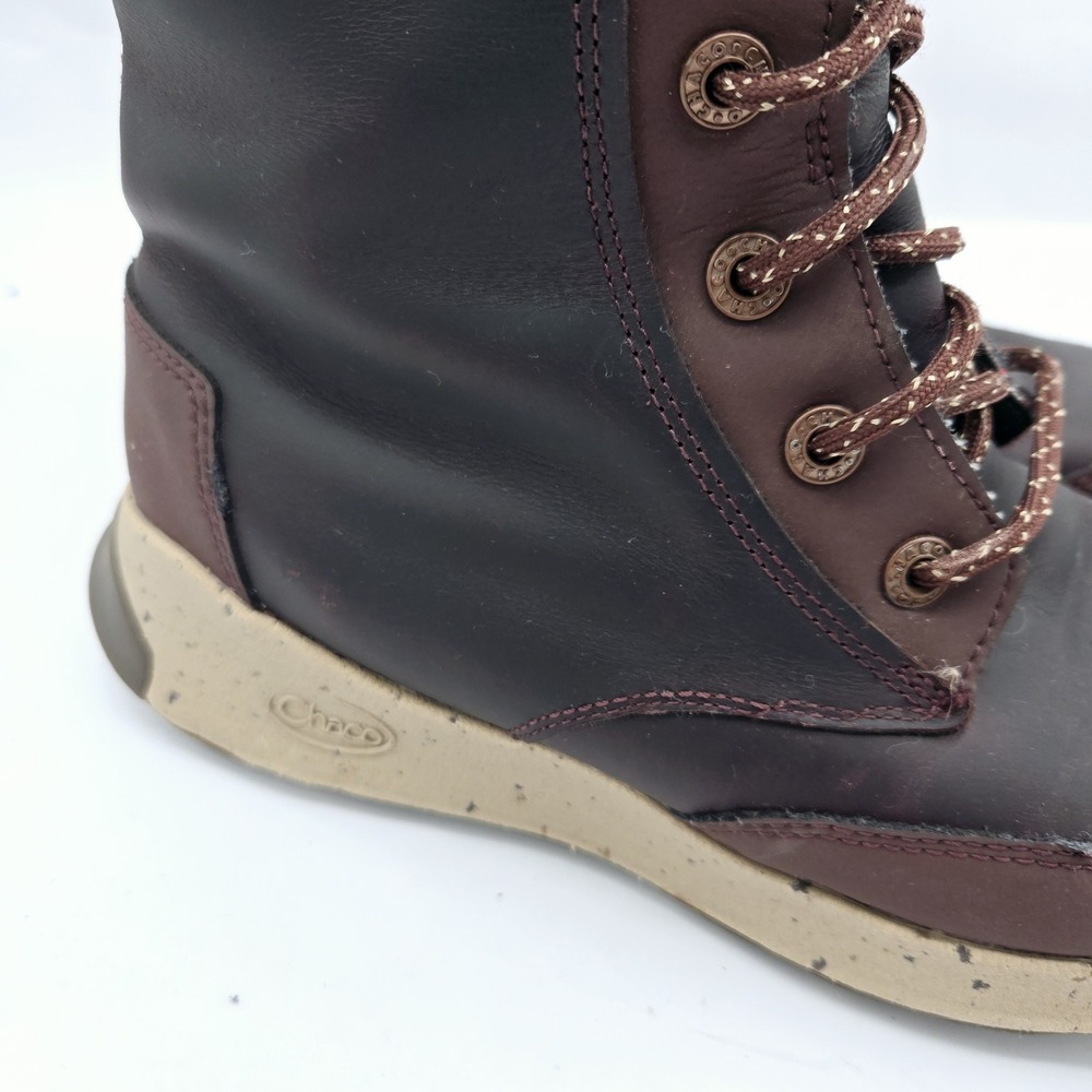 Chaco Mohagany Brown Leather Women's Boots Size 6 - Picture 2 of 11